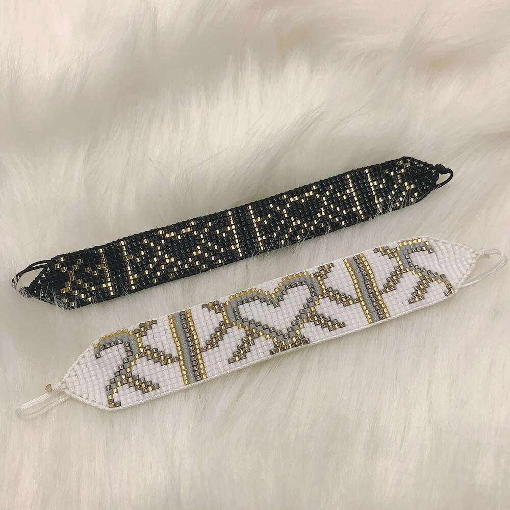 Bluestar boho dame miyuki kralenarmbanden vrouwen ster bangle sieraden handgemaakte gevlochten hart miyuki kralenarmbanden