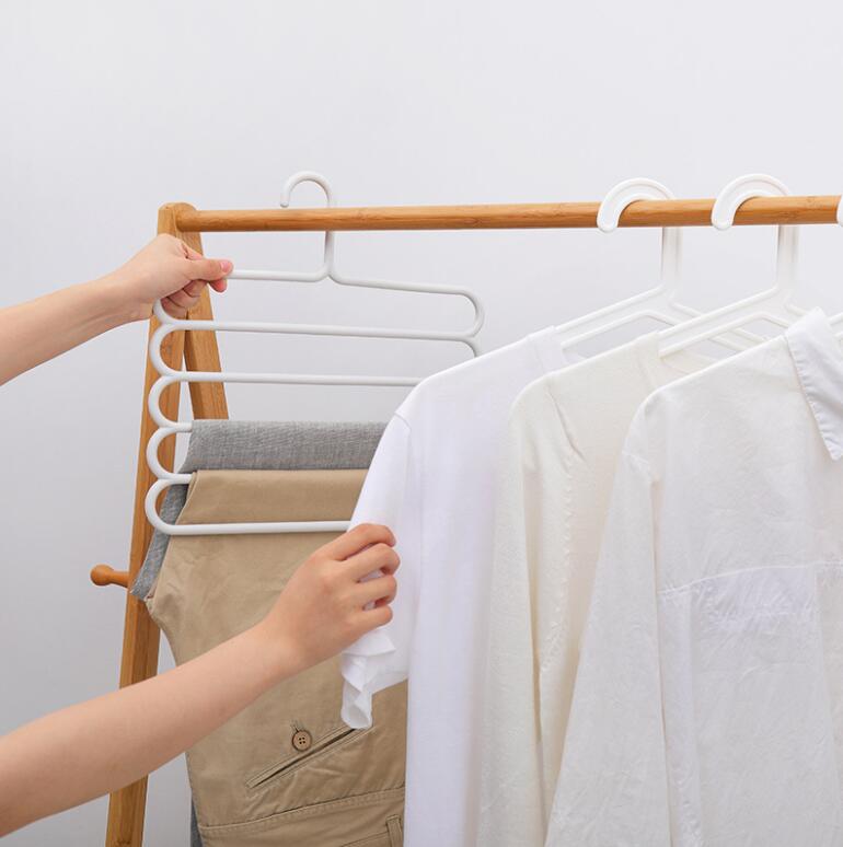 Verse Plastic Thuis Nut Broek Rack Broek Opbergrek Multi-layer Antislip Garderobe Broek Rack