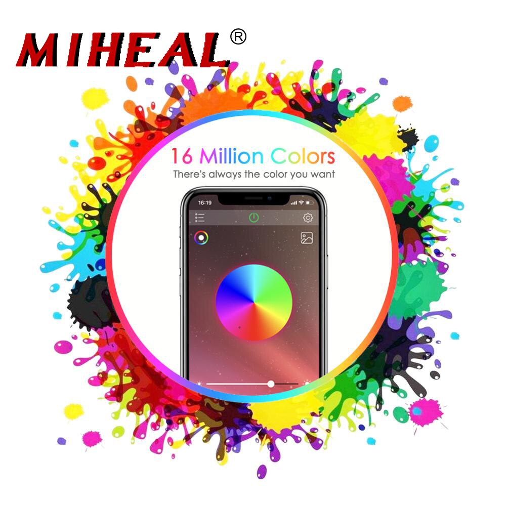 LED RGB Flood Light 50W/100W Bluetooth APP Outdoor RGB Smart Floodlight 220V Spotlight IP68 LED Wall Washer Light