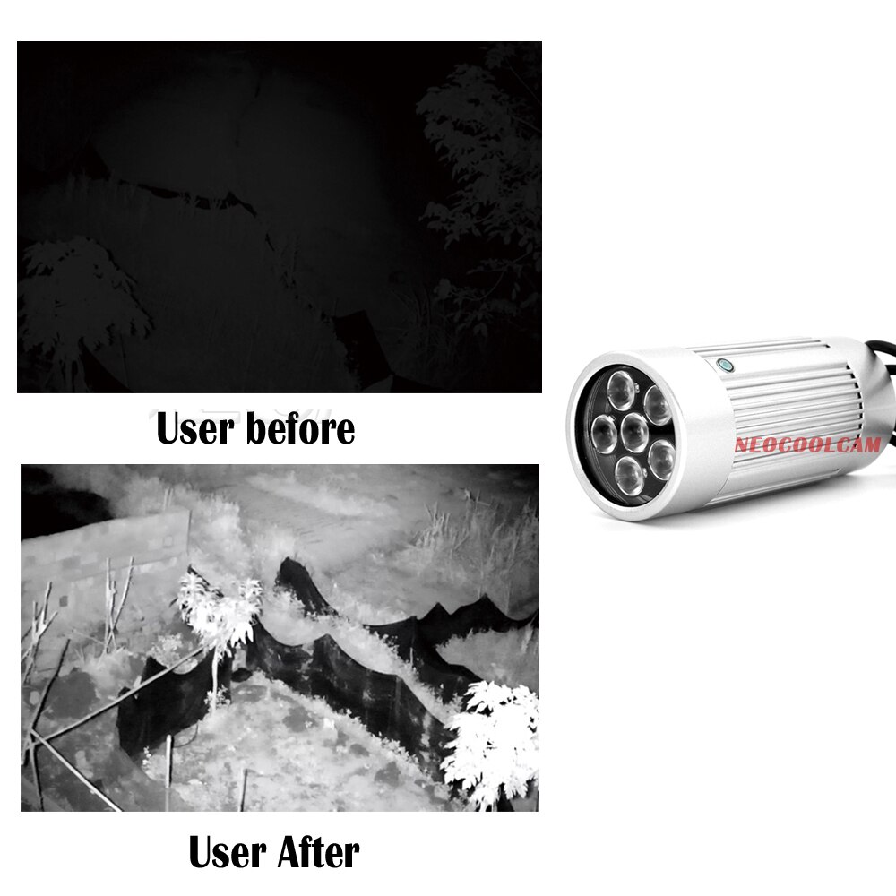 850nm IR LED Infrared Light IP66 Waterproof Infrared Night Vision Leds Light For Security CCTV Camera Fill Light