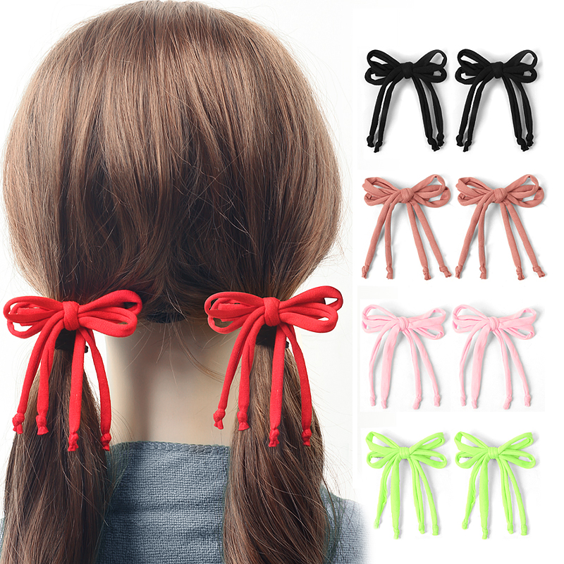 Horquilla con lazo bonito tejido a la para niños y niñas, diadema para bebés, diadema elástica para niños, tocado clásico que combina con todo, accesorios para el cabello