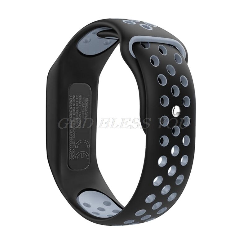 Zachte Siliconen Twee-Kleur Band Polsband Armband Vervanging Voor Huawei 3e/Huawei Honor 4 Running/huawei AW70 Smart Horloge