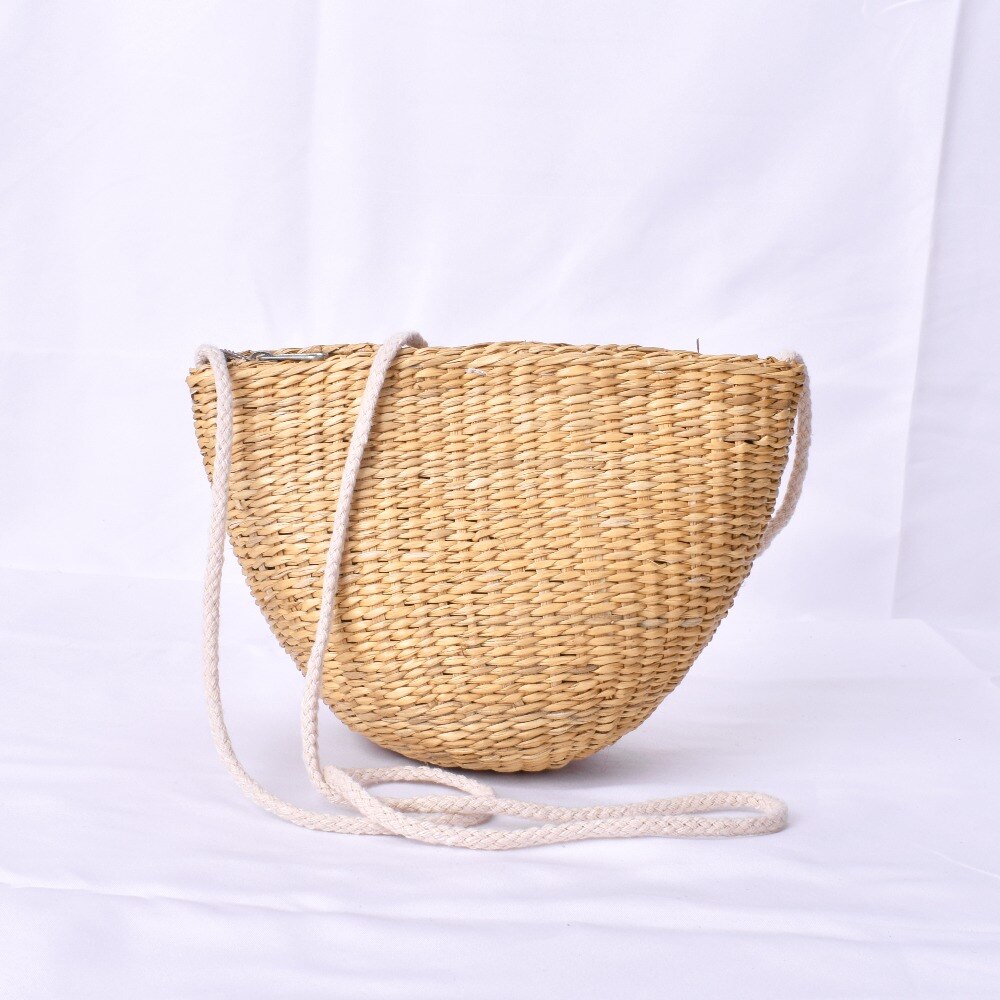 Rattan gras Mini stroh tasche mädchen Kreuz körper gesponnener beutel der Frauen sommer Strand Schulter Taschen