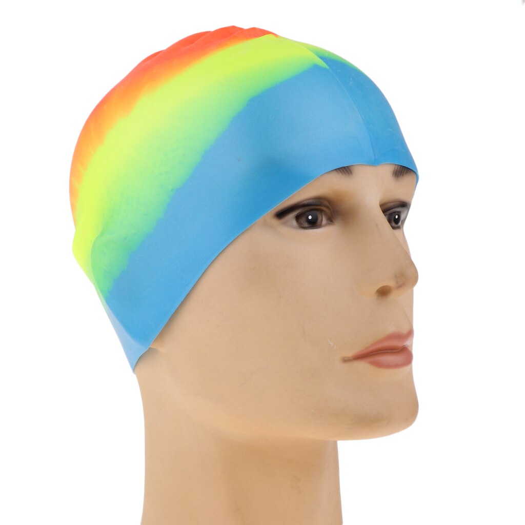 Waterproof Flexible Silicone Swimming Pool Cap Adult Male Female Swim Hat Sportswear & Accessories