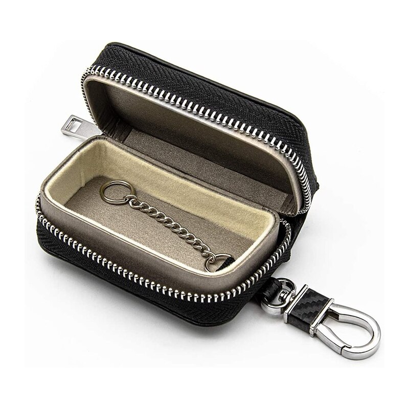 Faraday Bag for Car Key Fob Signal Blocking Pouch Signal Blocker Key Protector Shielding Bag RFID Key Bag Anti-Theft Case Pouch