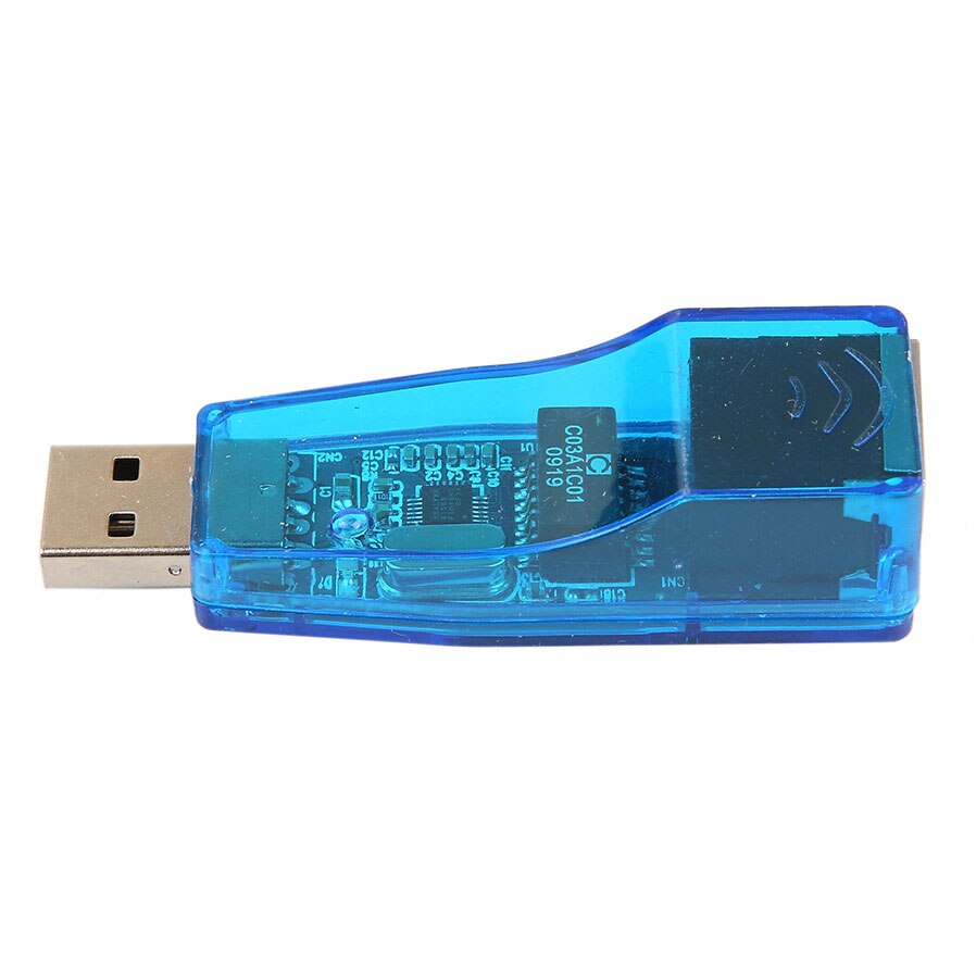 kebidumei USB 2.0 To LAN RJ45 Ethernet 10/100Mbps Network Card Adapter For Win7 Win8 Android Tablet PC Blue