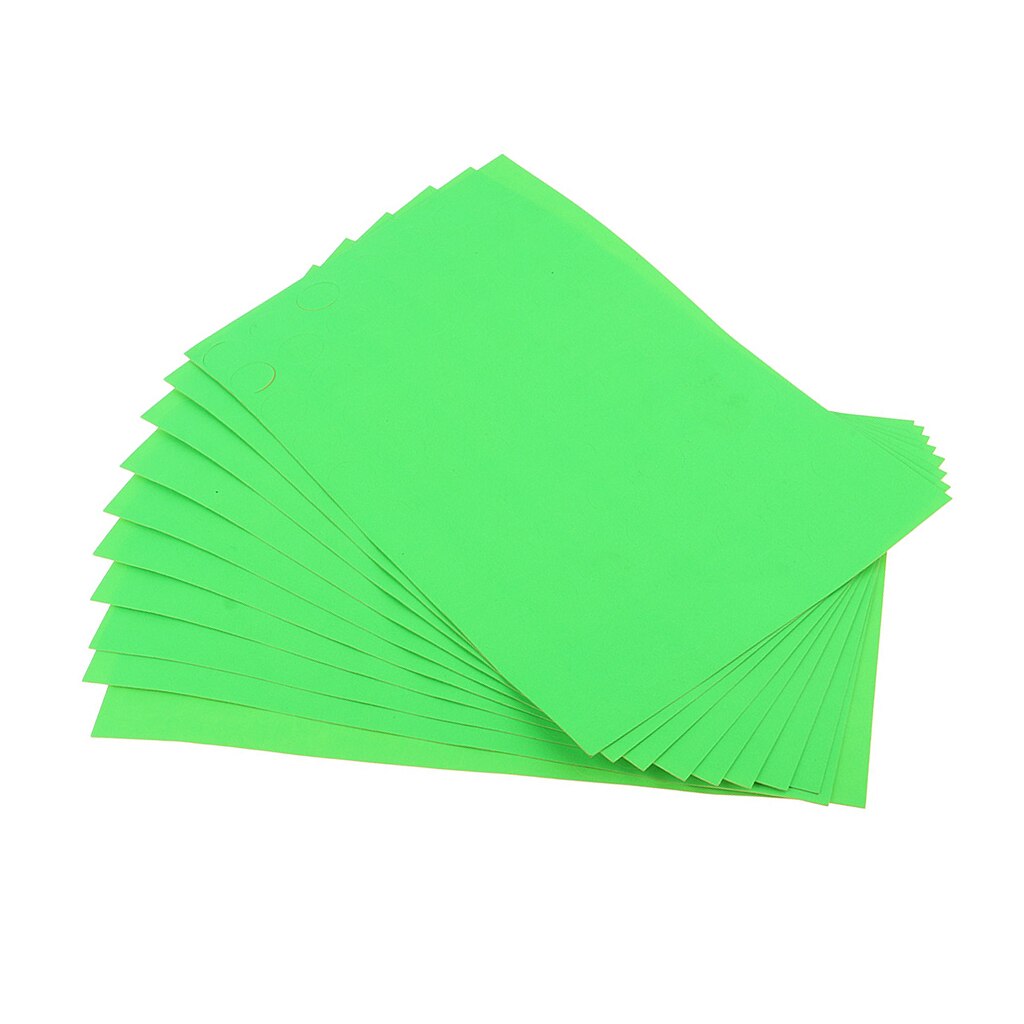 10 Sheets Dia.04inch Round Color Coding Circle Dot Labels Bright Green Color