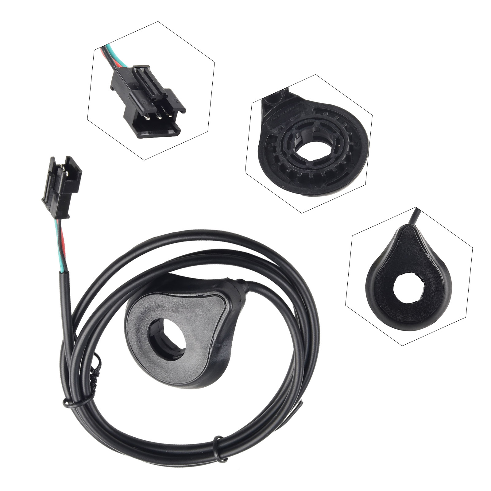 Electric Bicycle Pedal Assist Sensor E Bike PAS Sensor 12 Magnets Double Hall Left Side Installation Cycling Accessories