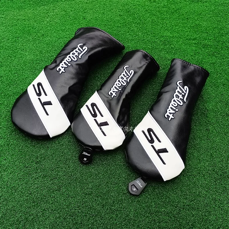 Copritesta per mazze da golf, mazze in legno, boschi da fairway, copritesta per mazze da golf: Borgogna