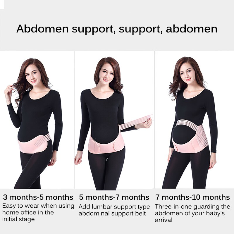 Pregnancy Support Belt Adjustable Elastic Breathable Soft Stretchable Maternity Waist Back Abdomen Band for Woman Maternity