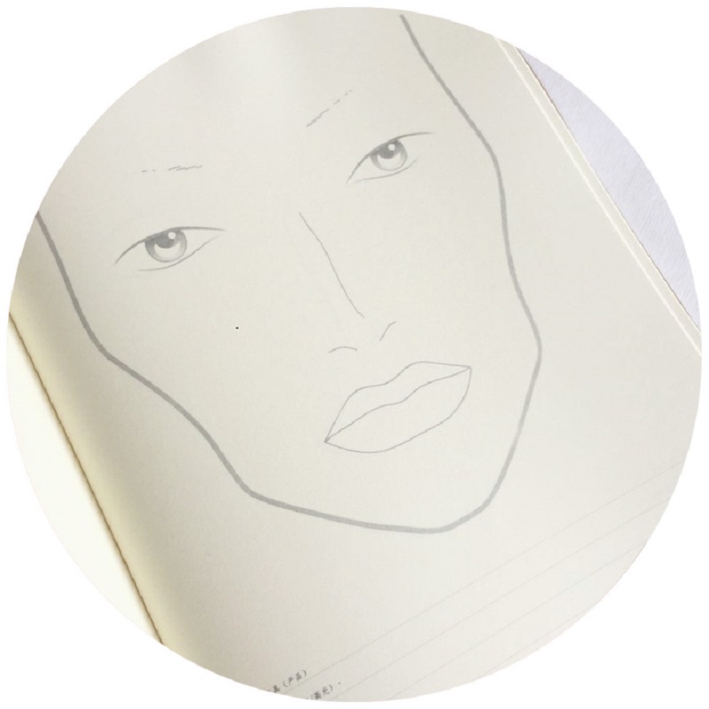 Cuaderno de papel para maquillaje A4, plantilla de práctica para Artista de maquillaje, libro de dibujo de maquillaje