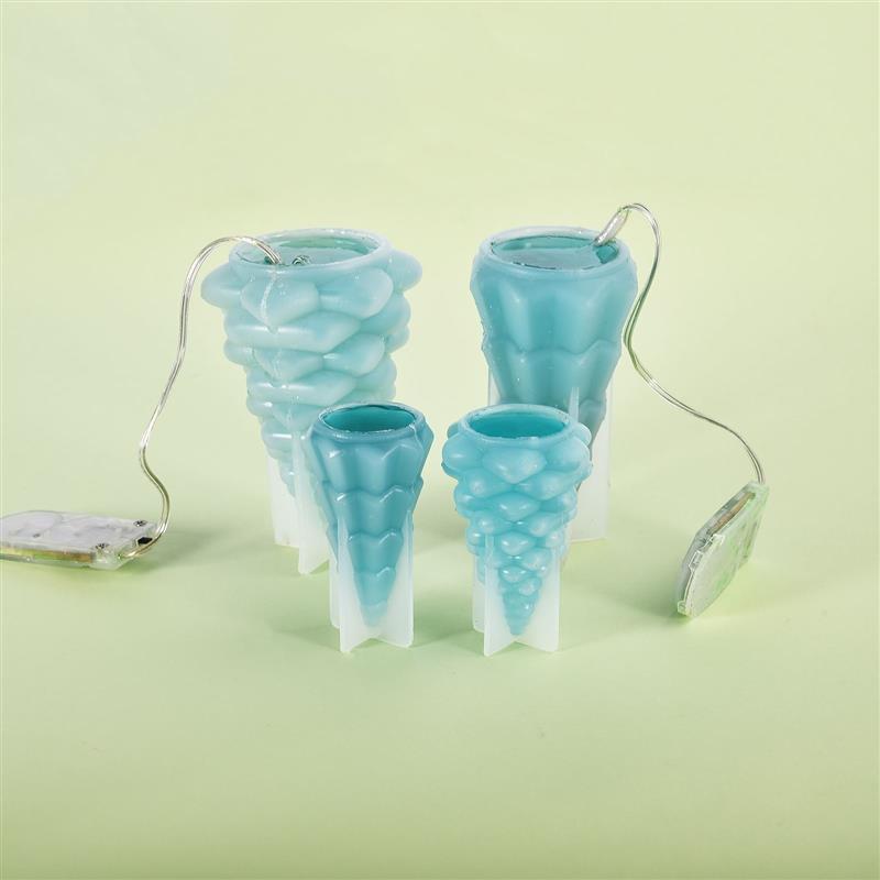 Guirlande lumineuse LED en fil de cuivre, 1/2/3M, étanche, batterie, pour bricolage, résine époxy, outils de moule, décoration de fête de noël et de mariage