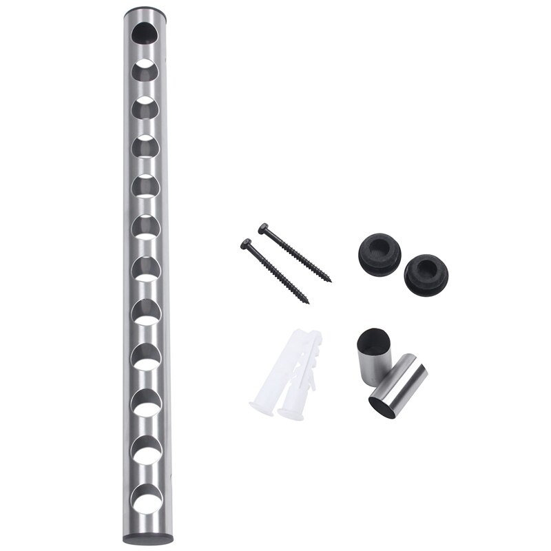 Rvs Wijnrek Bar Wall Mounted Kitchen Holder 12 Flessen
