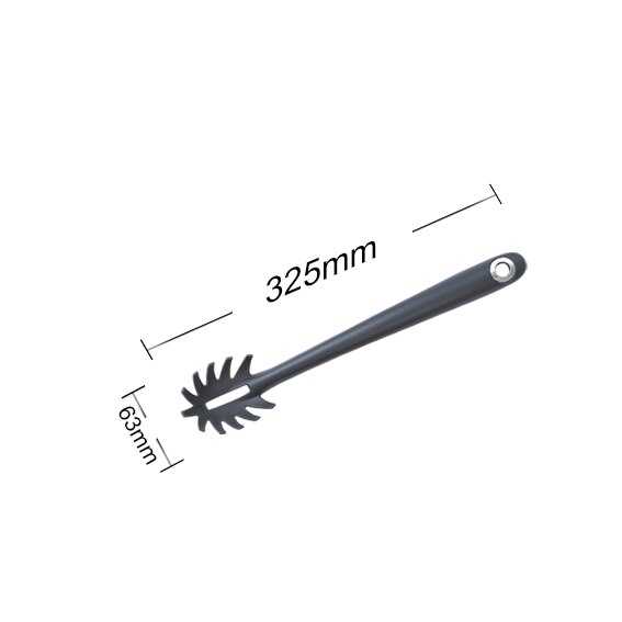 Espumadera antiadherente de nailon resistente al calor, ranurado colador, pinzas finas, utensilios de cocina de grado alimenticio: Spaghetti Claws