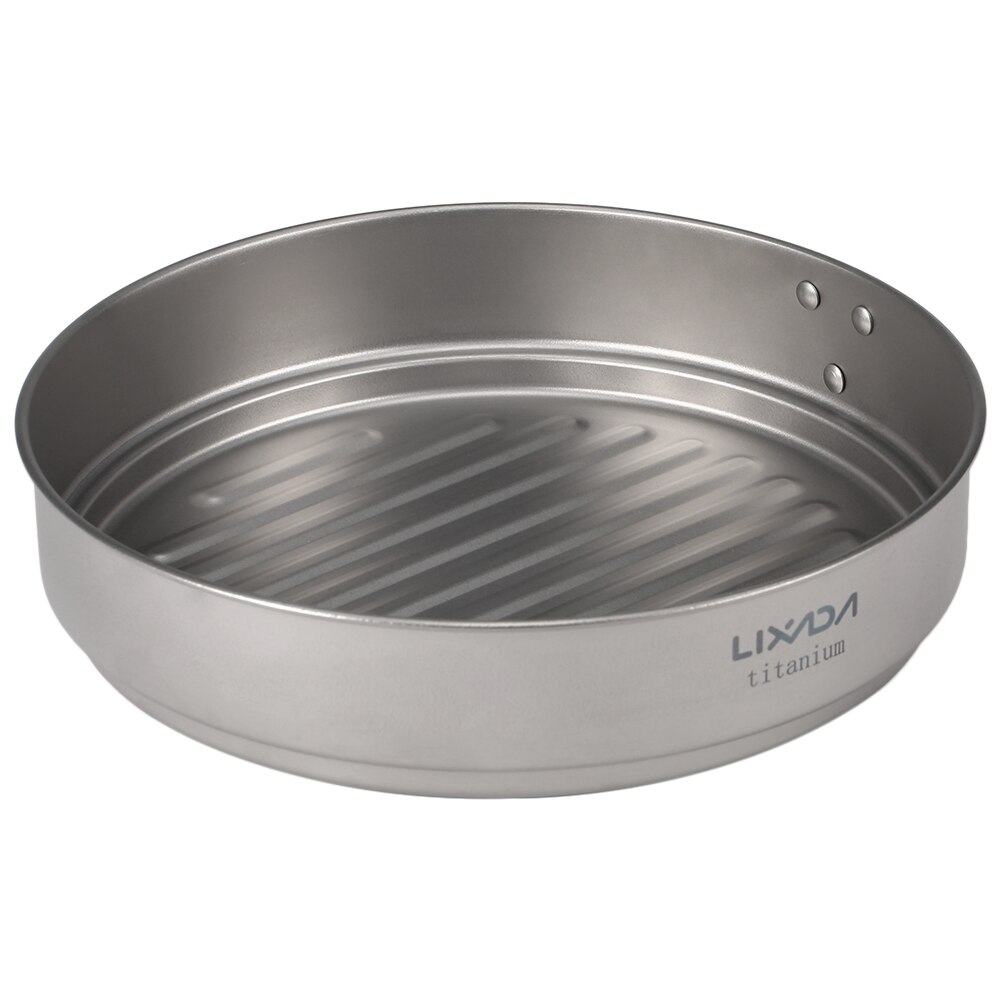 Lixada Titan Pfanne Ultraleicht Grill Pfanne mit Klapp Griff für Kochen Im Freien Camping Wandern Rucksack