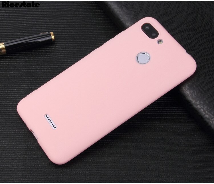 Redmi 6 cukierki silikonowa obudowa robić xiaomi Redmi 6 cienkie na telefon pokrywa na Redmi 6 Obudowa Redmi6 matowe etui