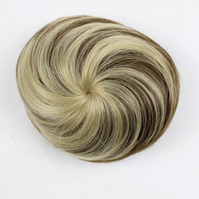 Vreugde &amp; Beauty 16 Kleur Krullend Chignon Hittebestendige Synthetische Clip In Hair Extensions Diameter 12 Cm Voor Vrouwen