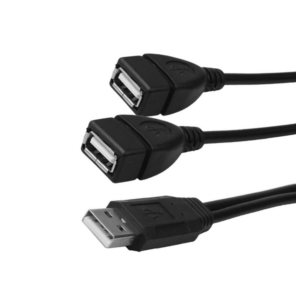 2 in 1 usb 2.0 verlängerungskabel stecker auf buchse usb-datenkabel ladekabel für festplatte netzwerkkartenanschluss