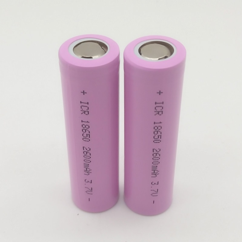 Goedkope 18650 1200 mah 1500 mah 1800 mah 2000 mah 2200 mah 2600 mah 18650 3.7 V oplaadbare Li fabriek prijs (1 st)