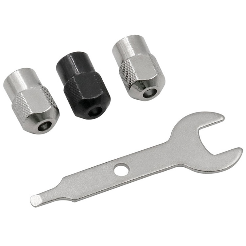 4 Stks/set M7 M8x0.75 Elektrische Chuck Rotary Tool Accessoires Multi Chuck Met Wrench Keyless Sneller Bit Swaps Dremel Rotary Gereedschap
