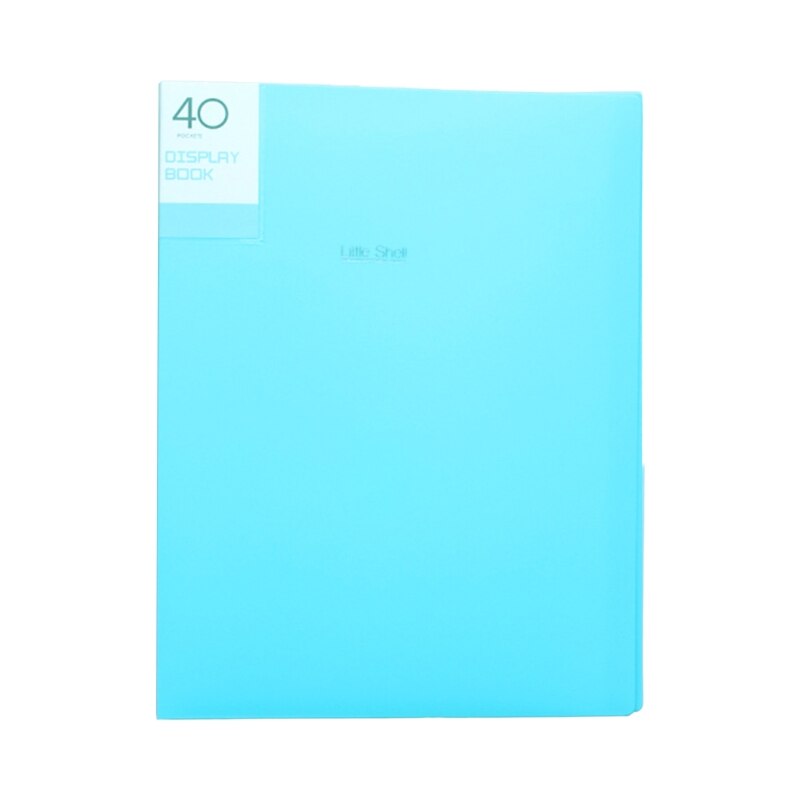 A4 Display Book 20/30/40/60 Pages Transparent Insert File Folder Document Bag N7MA