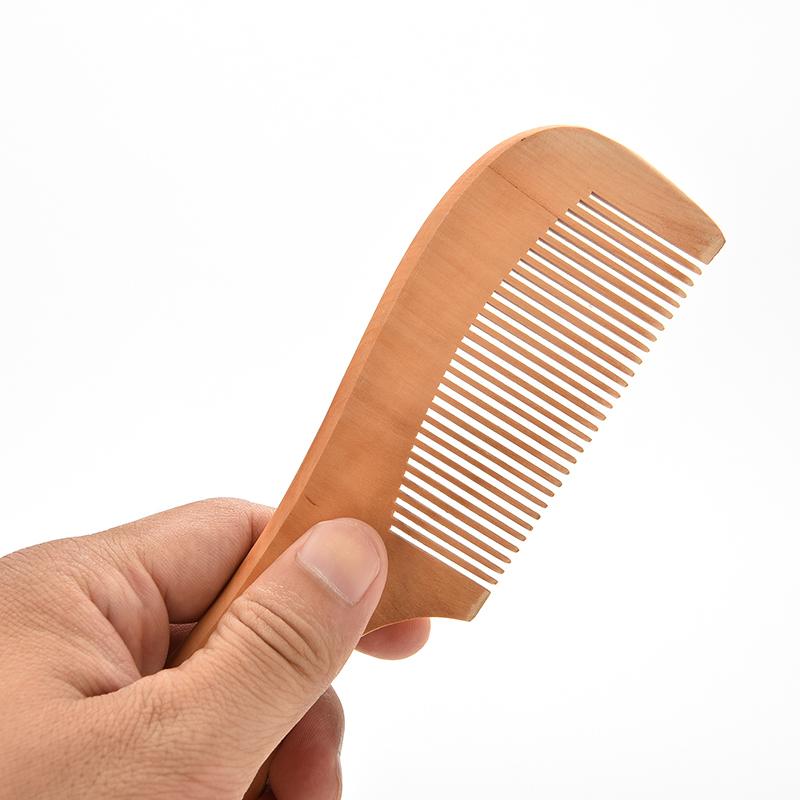 1Pcs 14Cm Perzik Hout Haar Kam Anti-Statische Kam Haar Haar Styling Tools Voor Baby haarverzorging