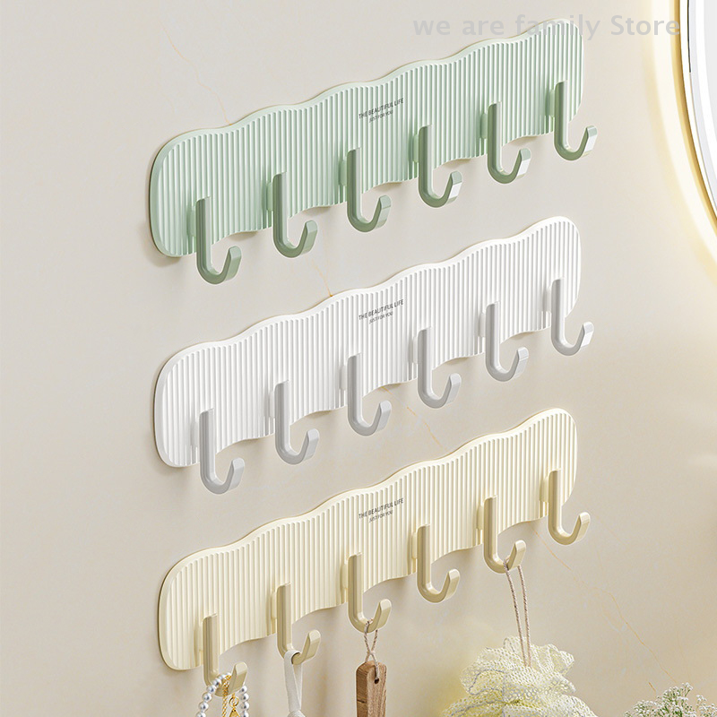 Crochet de suspension de porte pour dortoir à plusieurs rangées, avec murs adhésifs forts, cuisine et salle de bains, sans crochets de perçage, Organization de la maison