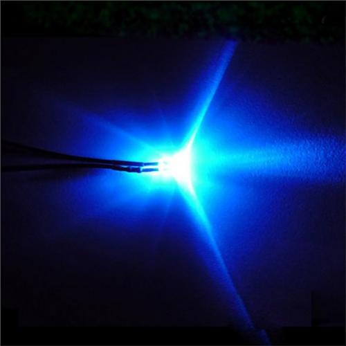 10 stk 20cm 3mm/5mm led lampe kabel pære pre-wired dc emitterende diode lys til diy boligindretning fire farver: 5mm blå