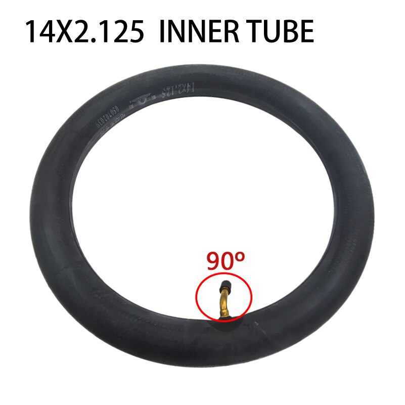 12/14 Cal 12/14x2.125 dętka 16 Cal dętka dętka 16*2.125 elektryczny zawór rowerowy macierzystych butylu gumowa dętka dętka: 14x2.125 90stopień