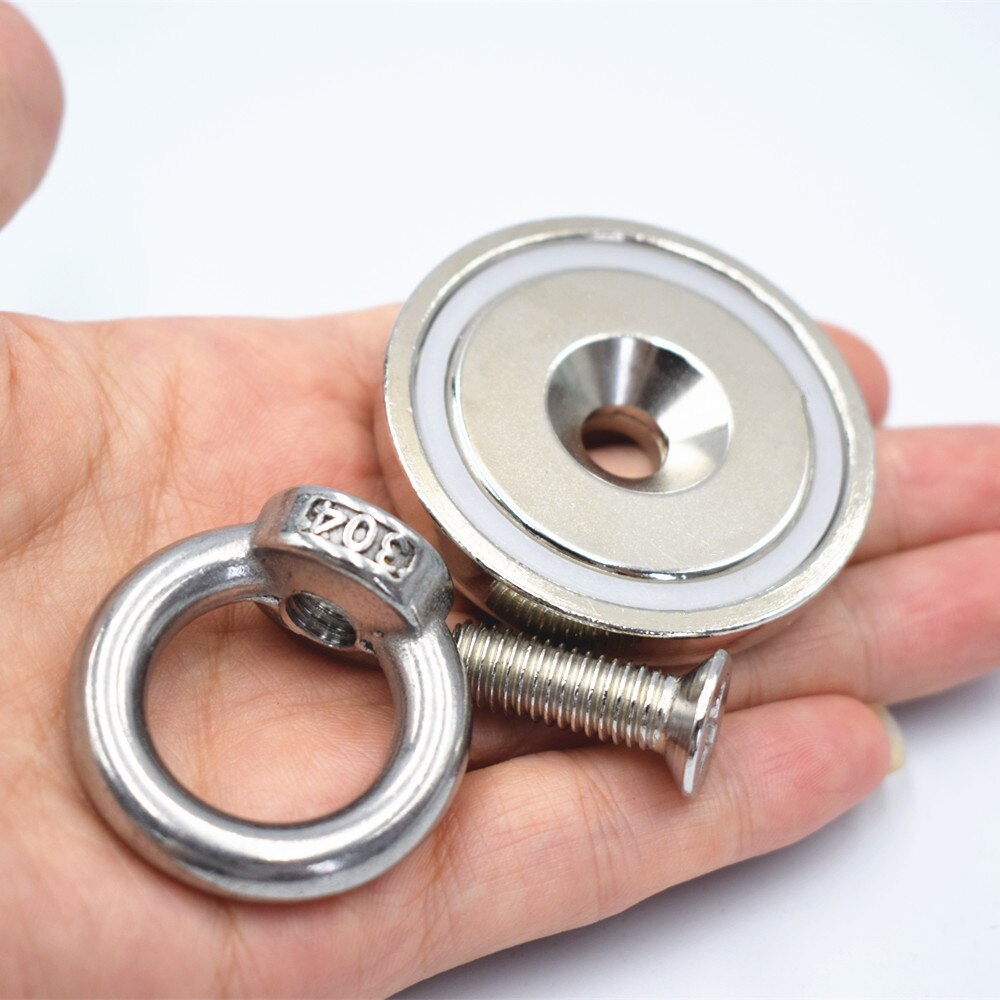 Super Strong Magnet Pot Fishing Magnet Salvage Fishing Hook Magnet Imanes Strongest Permanent Powerful Magnetic round