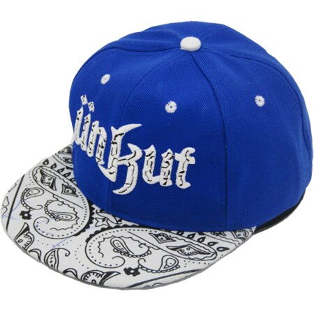 [DINGDNSHOW] Baseball Cap Snapbacks Hat Children Acrylic Hip Hop Cap Letters UNKUT Flat Cap for Boy and Girl: blue kid