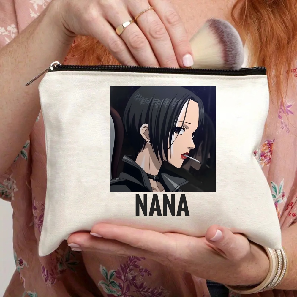 Black Stones NANA Osaki Japanese Anime Tote Set - Women's Spacious Shoulder Bag with Easy Access & Matching Clutch Pouch