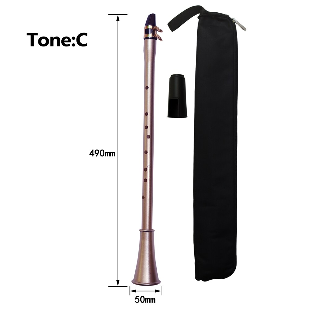 Pocket Saxofoon Abs Sax Mini Draagbare Saxofoon Kleine Saxofoon Met Draagtas Houtblazers Instrument: C Key