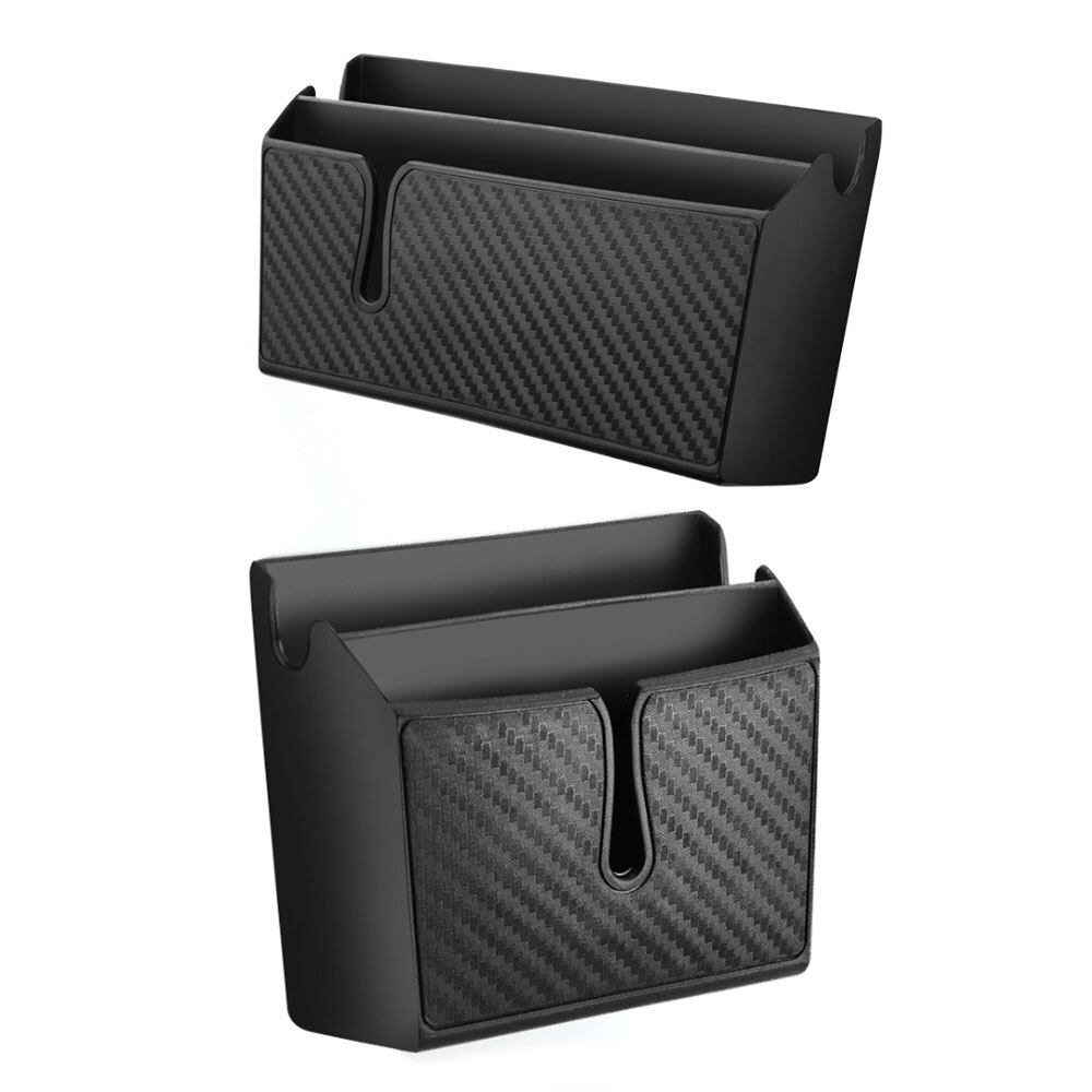 Carbon Fiber Pattern Car Dashboard Storage Box Car Mounted Mobile Phone Glove Box Organizer for Phone Sunglasses Keys