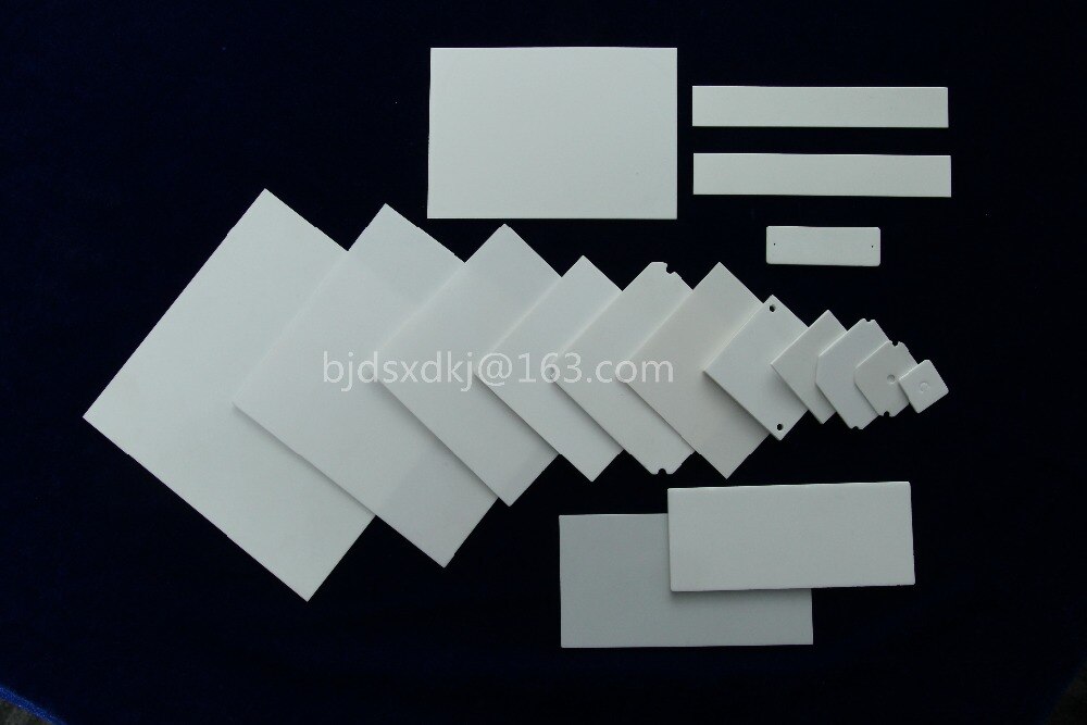 96% Aluminiumoxide Keramische Plaat, Keramische Plaat, aluminiumoxide Keramische substraten 50*50*0.635