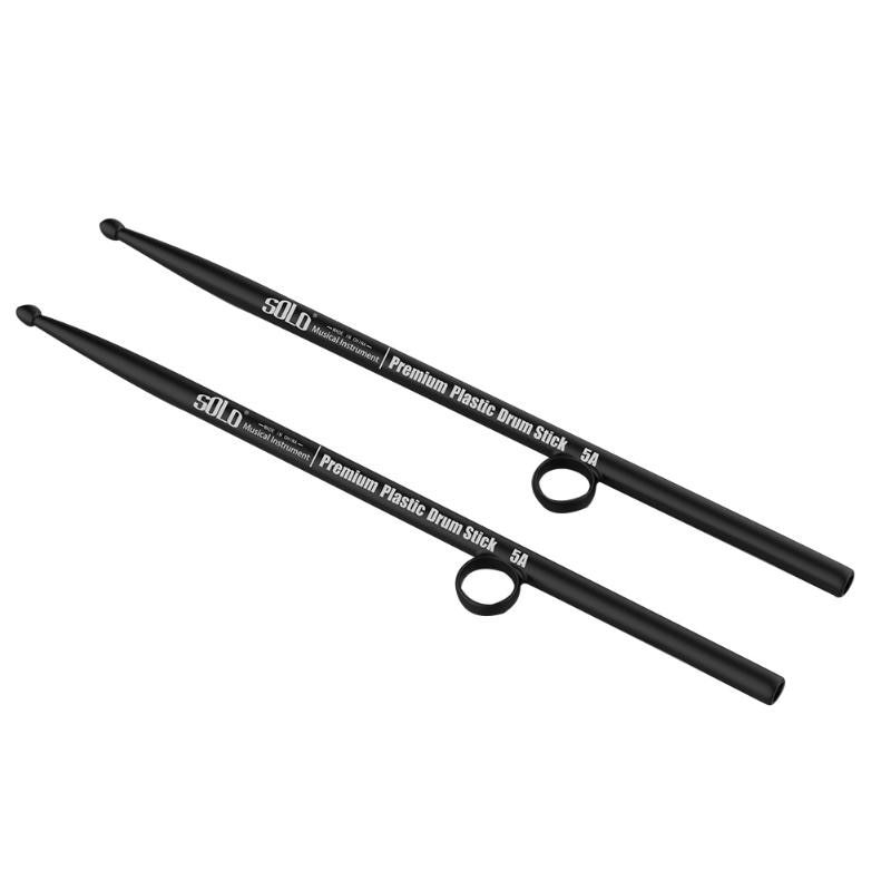 SOLO 1 paire baguettes de batterie ABS 5A pilons/pilon contrôle contrôleur Clips poignée Percussion Instrument de musique pièces accessoires: Black