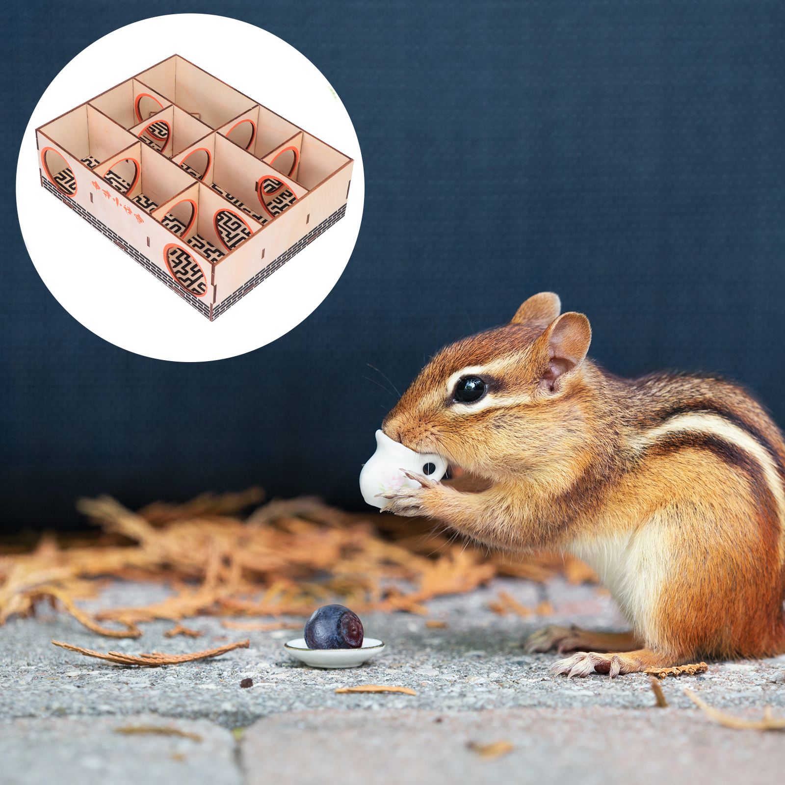 Wooden Maze Tunnel Small Pet Animals Hamster Wooden Maze Tunnel Pet Activity Sport Toys for Mice Dwarf Hamster