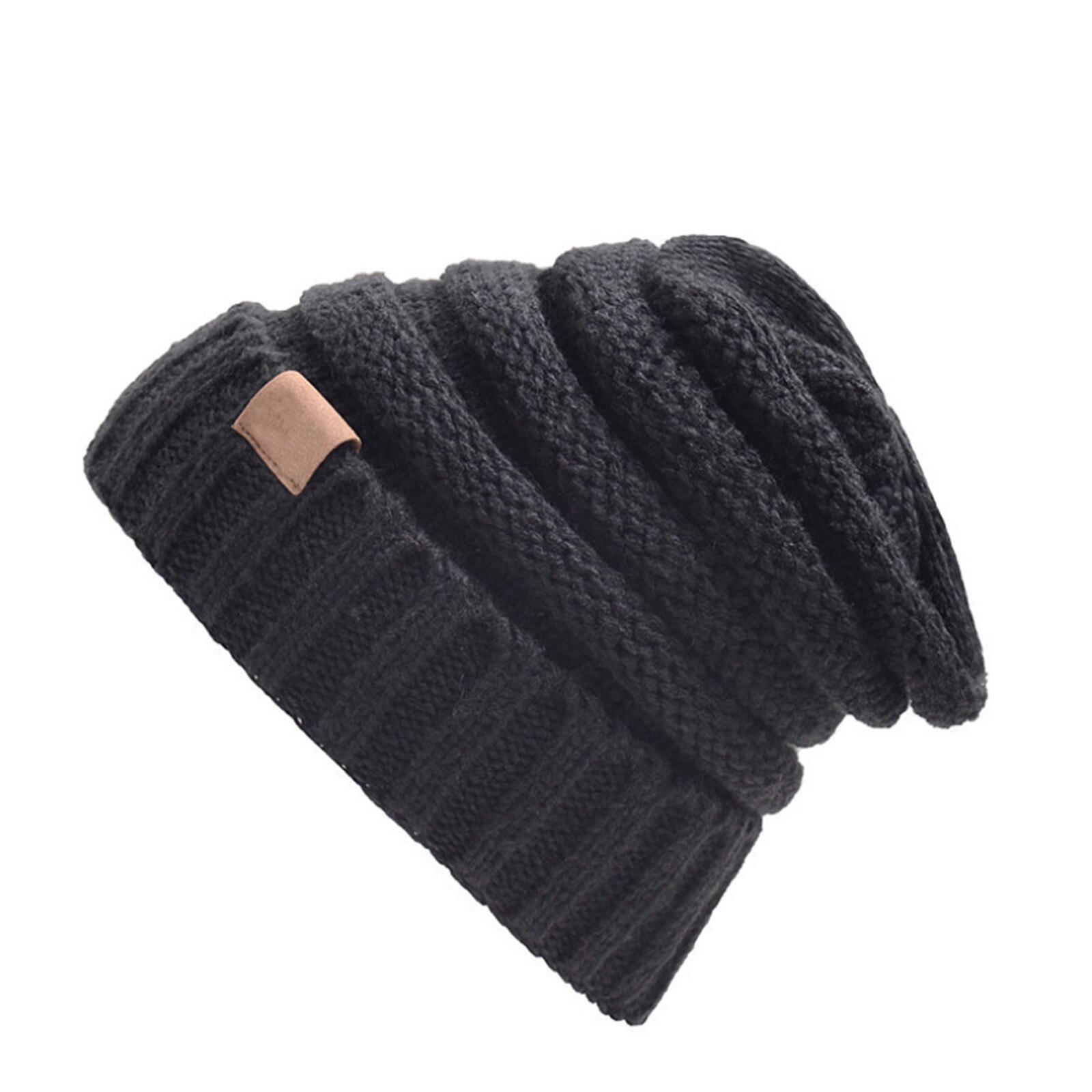 Cappello Baseball Unisex In Pelle PU - Tinta Unita, Regolabile, Con Fodera In Cotone - Colore Nero - 4