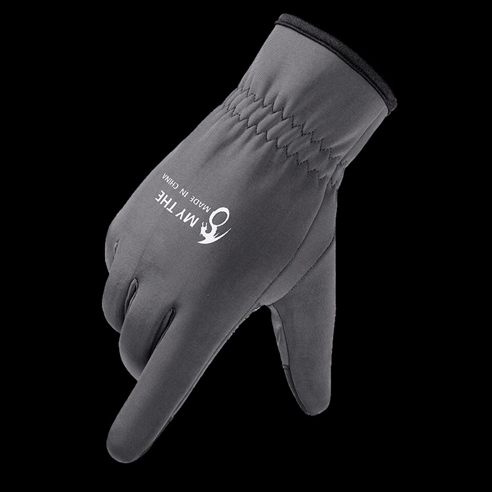 Gants imperméables antidérapants pour écran tactile, pour la pêche en hiver, durables, cyclisme, Fitness, carpe: Type A-Gray / L