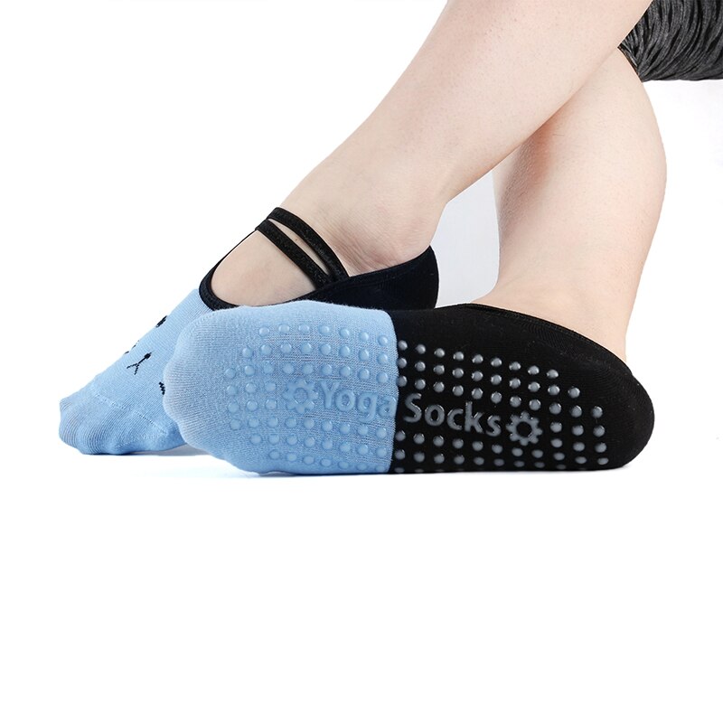 Sports girl Yoga Pilates Socks Cute Cat Grip Pilates Sox Fitness Non Skid Foot Cotton Foot Socken Dance Slippers Ballet: Yoga Sock 2
