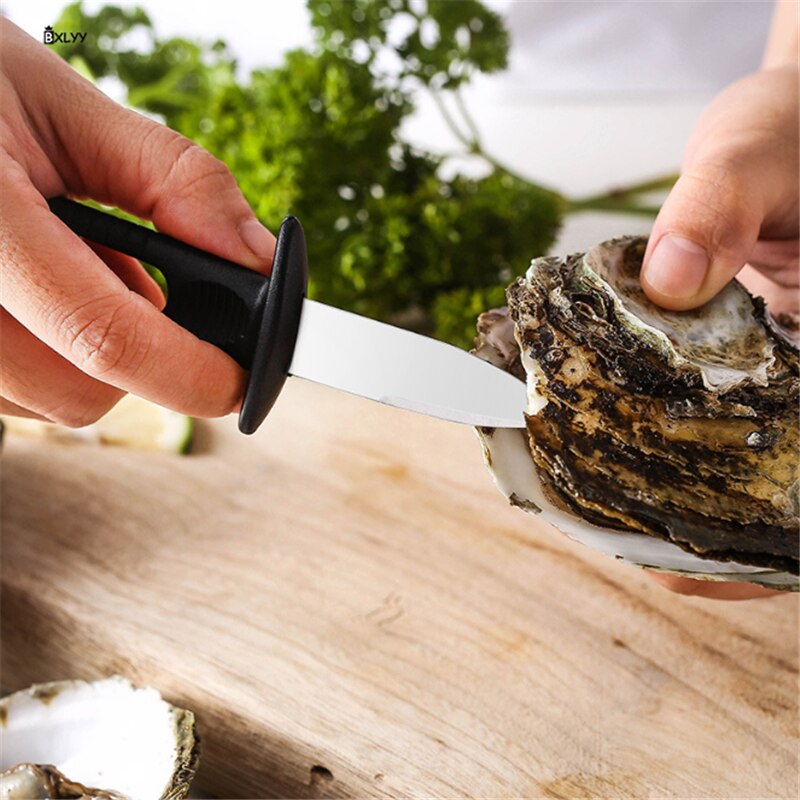Rustfrit stål østerskniv grill fisk og skaldyr køkken tilbehør gadgets form til madlavning grill tilbehør kogegrejsknive .85z