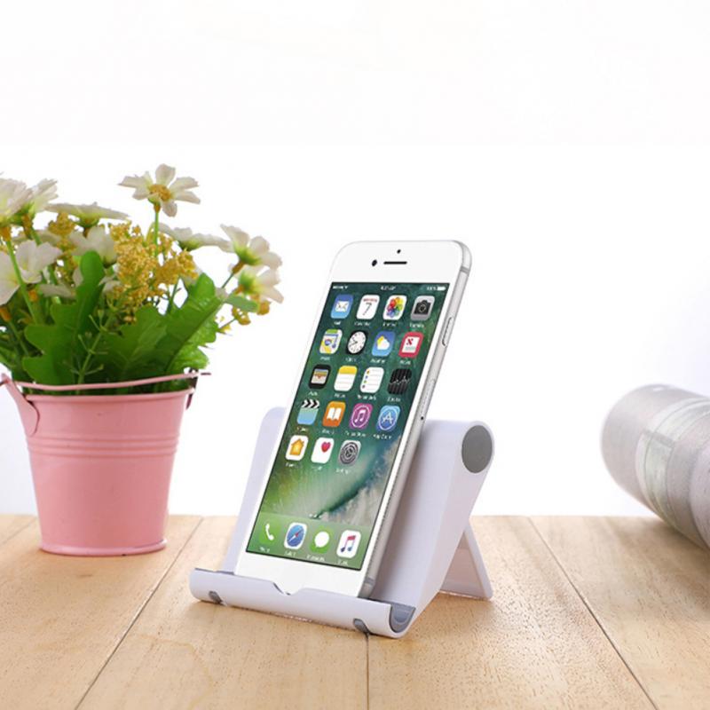 Mobile Phone Tablet Desktop Holder Stand For Samsung S20 IPhone 12 pro max Foldable Desk Phone Holder acessórios do celular: white