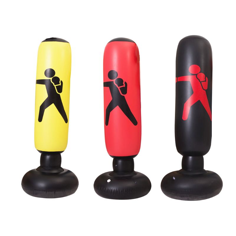 Fitness Inflatable Punching Bag Stress Punch Tower Fight Exercise Speed Stand Power Boxing Target Bag for Children Teens