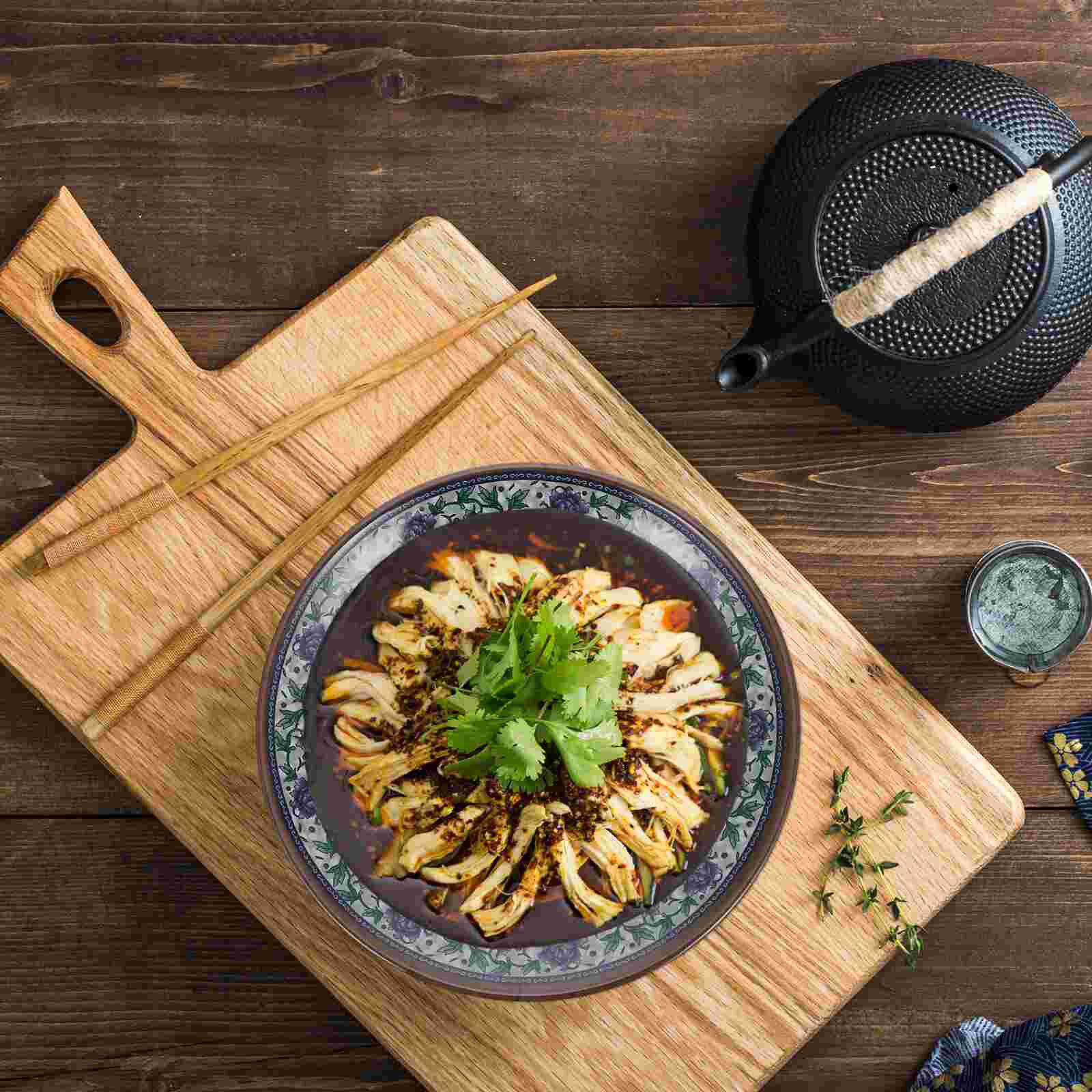 2pcs Melamine Plates Round Plates Food Serving Plates Kitchen Plates