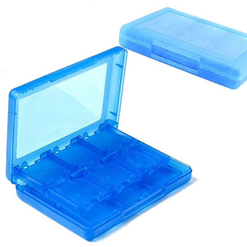 28 in 1 Game Card Case Holder Cartridge Box for Nintendo DS 3DS XL LL DSi MT , Blue