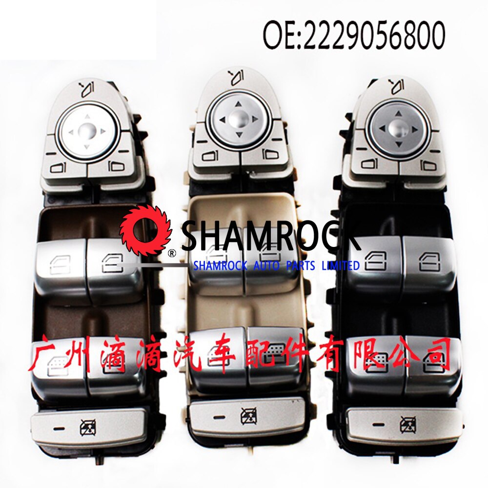 Front Left Master Power Window Switch OEM 2229056800/A2059056811/A2229052004 for Mmercedes-Benz C300 C400 C450 C63 GLC300