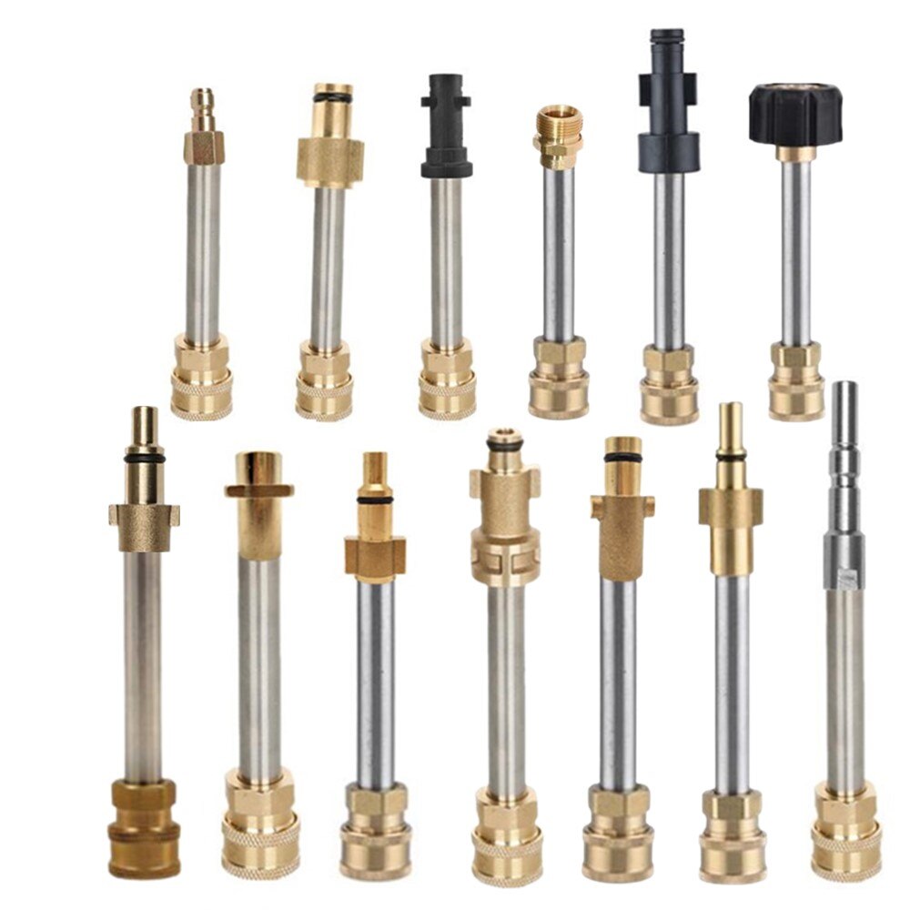 Car Pressure Washer Extension Wand Lance Kit 1/4&quot; Quick Connector for Karcher Interskol LAVOR Parkside Machine Nozzle Adapters