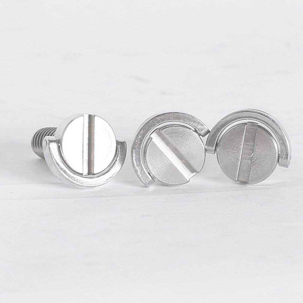 Factory Long Screw SLR Camera Tripod PTZ Screw Quick Release Plate Word Stainless Steel 1/4 Inch Plastic/wood