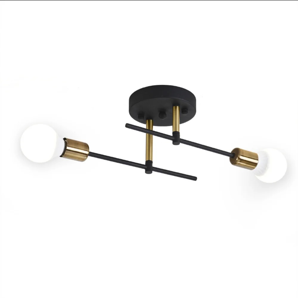 Moderne industriële hanglamp, zonder lamp, voor woonkamer, eetkamer, slaapkamer, keuken, café, zwarte led-verlichting voor kamer: Default Title