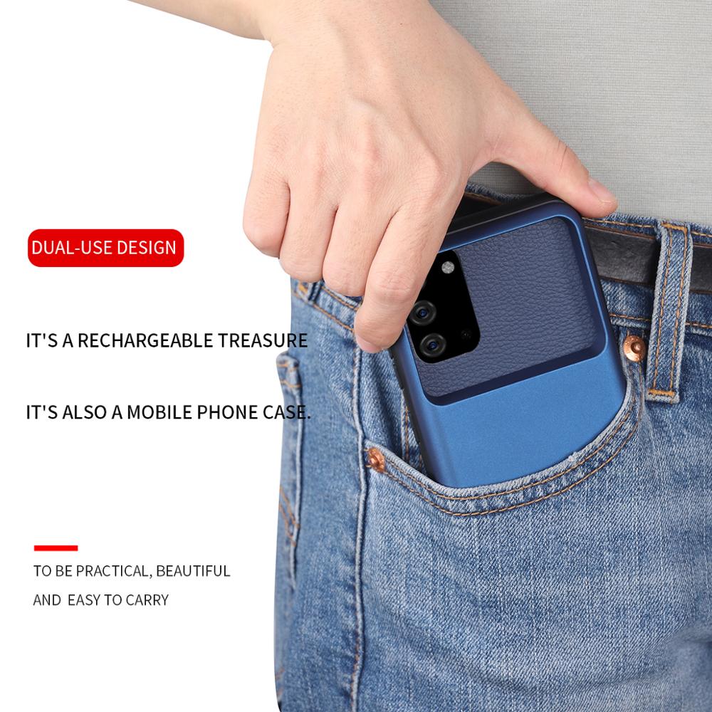 5000mAh Magneti Casi Caricabatteria per Samsung S20 Più Banca di Potere Cassa di Batteria Esterna di Ricarica coperchio per Samsung a51 caso